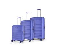 Rock Palma Set of 3 Hard Shell Suitcase in Black - Lightweight Expandable Luggage with 360° Spinner Wheels & TSA Combination Lock - Small, Medium & Large (Lavender)