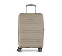 Rock Palma Small Cabin Hard Shell Suitcase in Champagne - Lightweight Expandable Luggage with 360° Spinner Wheels & TSA Combination Lock - 55x36x20cm, 32L