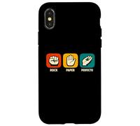 Rock Paper Perfect Chef's Kiss Funny Restaurant Chef Case for iPhone X/XS