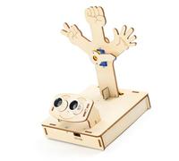 Rock Paper Scissors Assembly Project with Wooden Electronic Motion for Desk, Build Fun, and Display Int Wooden Electronic Assembly Project