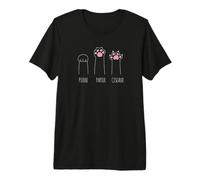 Rock Paper Scissors Cat Paws and Mittens in French Premium T-Shirt