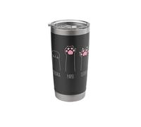 Rock Paper Scissors Cat Paws and Mittens in Spanish Stainless Steel Insulated Tumbler