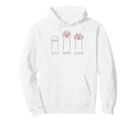 Rock Paper Scissors Cat Paws Cute Kitten Minimal Graphic Pullover Hoodie