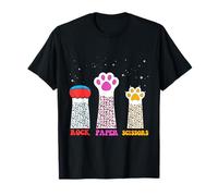 Rock Paper Scissors Cat Paws Funny Game Lover Gift T-Shirt