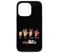 Rock Paper Scissors Chainsaw Lumberjack Forestry Humor Case for iPhone 13 Pro