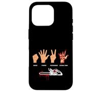 Rock Paper Scissors Chainsaw Lumberjack Forestry Humor Case for iPhone 16 Pro