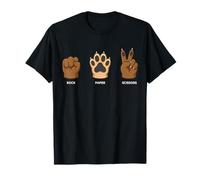 Rock Paper Scissors Hand Game Funny Dog Paw T-Shirt