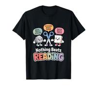 Rock Paper Scissors Teacher Librarian Nothing Beats Reading T-Shirt