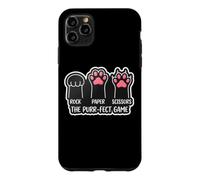 Rock Paper Scissors The Purr-fect Game Cat Owner Lover Paws Case for iPhone 11 Pro Max