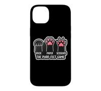Rock Paper Scissors The Purr-fect Game Cat Owner Lover Paws Case for iPhone 14 Plus