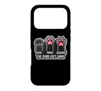Rock Paper Scissors The Purr-fect Game Cat Owner Lover Paws Case for iPhone 17 Pro