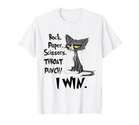 Rock Paper Scissors Throat Punch I Win T-Shirt