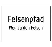 Rock Path - Path to the Rocks - Sticker A5: 210 x 148 mm - Without Graphics, Only Text