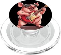 Rock Pig Bringing the Vibes with Electric Riffs PopSockets PopGrip for MagSafe