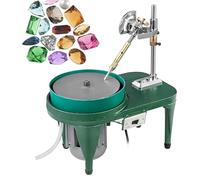 Rock Polisher Gem Faceting Machine with Mechanical Handle, Adjustable Up and Down, for Lapidary, Jewelry Making, and Stone Cutting