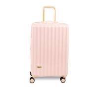 Rock Primrose Medium 62L Hard Shell Suitcase - Baby Pink | Expandable Up To 69L - 360 Swivel Wheels, TSA Lock - Lightweight Build - 66 x 41 x 33cm - Stylish Impact-Resistant Shell