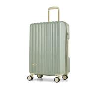 Rock Primrose Medium Hard Shell Suitcase in Green - Lightweight & Stylish Design, 360 Swivel-Wheels & TSA Combination Lock - 66x41x33cm 62L Capacity