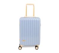 Rock Primrose Small 33L Hard Shell Suitcase - Blue | 360 Swivel Wheels, TSA Lock - Lightweight 2.9kg - 55 x 37 x 22.5cm Cabin Size - Stylish Impact-Resistant Hard Shell