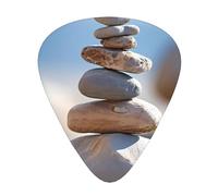 rock Printed pick set - 12 pieces, thin, medium and thick guitar picks, suitable for guitar, bass, electric guitar and ukulele