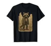 Rock Raccoon of Apocalypse / Doom Rock & Metal Fan Art T-Shirt