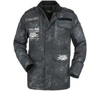 Rock Rebel by EMP Between-seasons jacket with various patches Between-seasons Jacket grey S