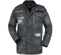 Rock Rebel by EMP Between-seasons jacket with various patches Mid-Season Jacket grey M
