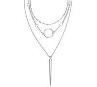 Rock Rebel by EMP Big Spike Necklace silver coloured Onesize