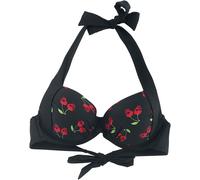 Rock Rebel by EMP Black Bikini Top with Rockabilly Print Bikini Top black L