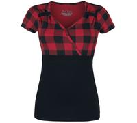 Rock Rebel by EMP Black/Red T-shirt in Rockabilly Style T-Shirt black bordeaux S