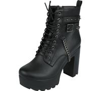 Rock Rebel by EMP Boots With Belts And Chains High Heel black EU38