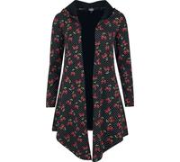 Rock Rebel by EMP Cardigan with skull cherries all-over print Cardigan black XL
