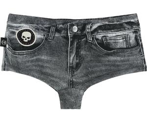 Rock Rebel by EMP Denim Look Bikini Bottom Bikini Bottom dark grey XXL