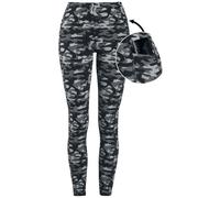Rock Rebel by EMP Grey Camo Leggings with Side Pockets Leggings grey