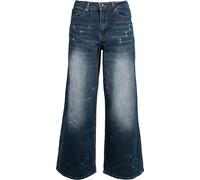 Rock Rebel by EMP Heavy Washed Wide-Leg Denim Jeans blue W29L30
