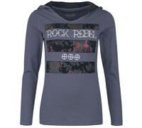 Rock Rebel by EMP Hooded long-sleeved top Long-sleeve Shirt blue L