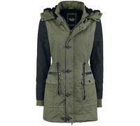 Rock Rebel by EMP Ladies Parka Winter Jacket olive black