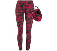Rock Rebel by EMP Red Camo Leggings with Side Pockets Leggings red 3XL