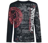 Rock Rebel by EMP Rock And Roll Dreams Come Through Long-sleeved Top black 4XL