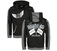 Rock Rebel by EMP Rock Rebel X Route 66 - Hoody Jacket Hoodie Jacket black M