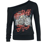 Rock Rebel by EMP Rock Rebel X Route 66 - Longsleeve Long-sleeve Shirt black M