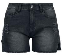 Rock Rebel by EMP Shorts With Lateral Zipper Shorts black