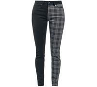 Rock Rebel by EMP Skarlett Cloth Trousers black grey W31L34