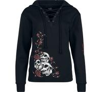Rock Rebel by EMP Skulls & Details Hoodie black M