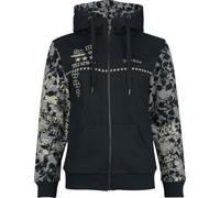Rock Rebel by EMP Skulls & Details Hoodie Jacket black S