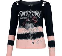 Rock Rebel by EMP Skulls & Details Long-sleeve Shirt black pink S
