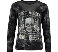 Rock Rebel by EMP Skulls & Details Long-sleeve Shirt grey black L