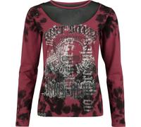 Rock Rebel by EMP Skulls & Details Long-sleeve Shirt red black XL