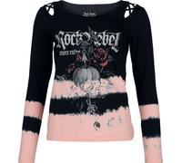 Rock Rebel by EMP Skulls & Details Long-sleeved Top black pink L