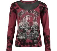 Rock Rebel by EMP Skulls & Details Long-sleeved Top red black L