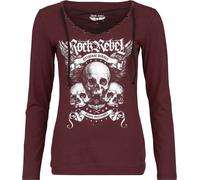 Rock Rebel by EMP Stay Awake Long-sleeved Top dark red XL